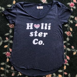 Navy Hollister High-Low Tee